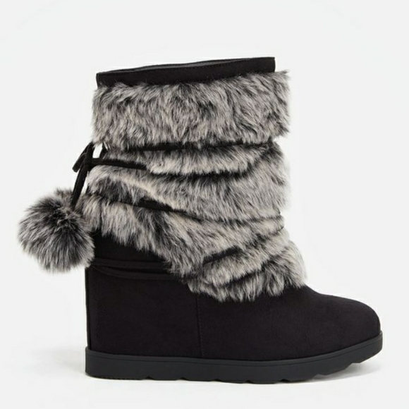 Women's black gray egritte boots/booties size 10 - Picture 6 of 6